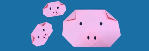 creation-famille-cochons-origamis